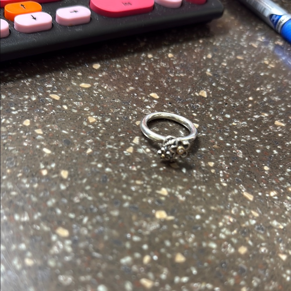 Pandora Silver Delicate Ring with Decorative Setting